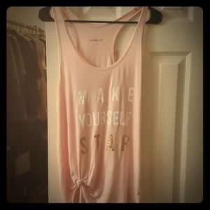 Barre Star pink tank